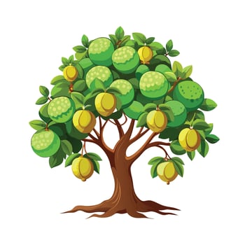 Beautiful Single Big Tree Illustration vector