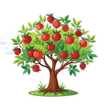 Beautiful Single Big Tree Illustration vector