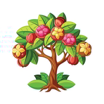 Beautiful Single Big Tree Illustration vector
