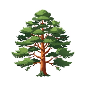 Beautiful Single Big Tree Illustration vector