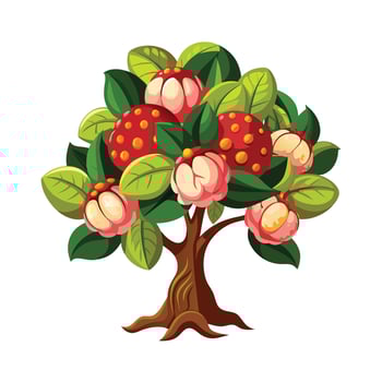 Beautiful Single Big Tree Illustration vector