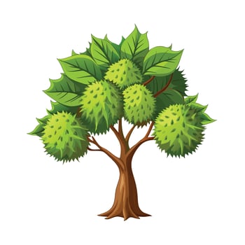 Beautiful Single Big Tree Illustration vector