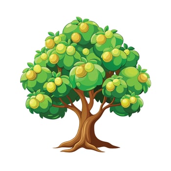 Beautiful Single Big Tree Illustration vector
