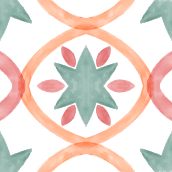 Hand drawn Ikat geometric colorful ornament arrangement Tribal ethnic texture. Seamless pattern in Aztec style. png