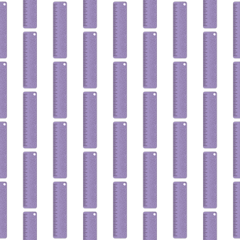 A seamless pattern of ruler transparent background in a Speckle Spray Paint Art Style school concept, illustration png