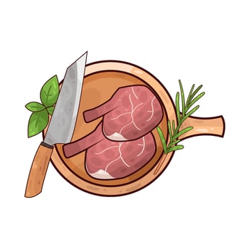 Illustration of meat vector