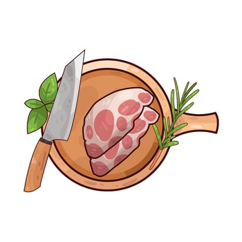 Illustration of meat vector