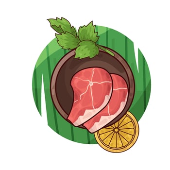 Illustration of meat vector