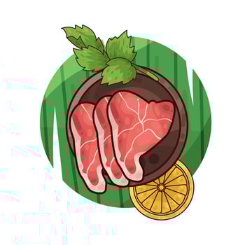 Illustration of meat vector