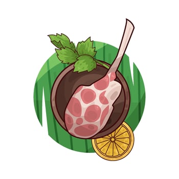 Illustration of meat vector