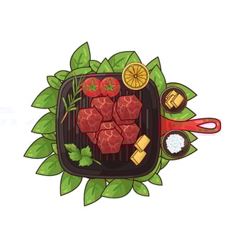 Illustration of meat vector