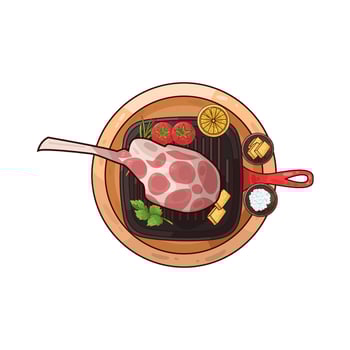 Illustration of meat vector