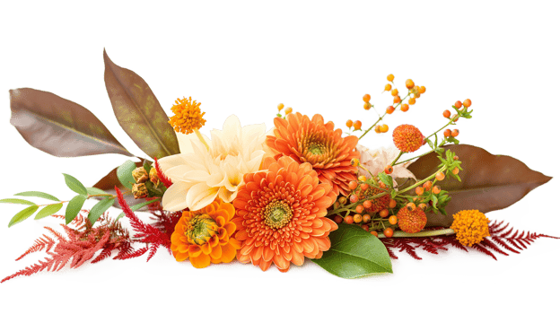 Flower arrangement isolated on a transparent background png