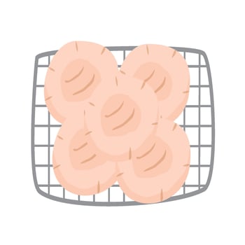 Arabic Food Collection pita bread vector