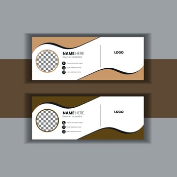 Email Dignature Design vector