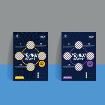 Travel Flyer Design vector