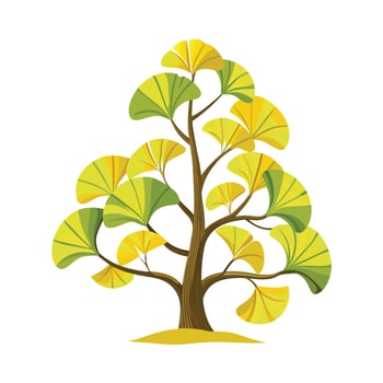 Beautiful Single Big Tree Illustration vector