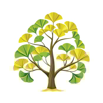 Beautiful Single Big Tree Illustration vector