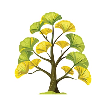 Beautiful Single Big Tree Illustration vector