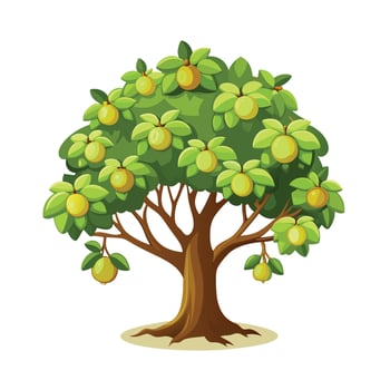 Beautiful Single Big Tree Illustration vector