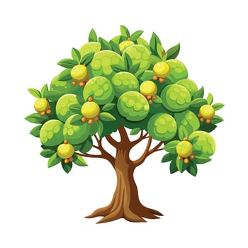 Beautiful Single Big Tree Illustration vector