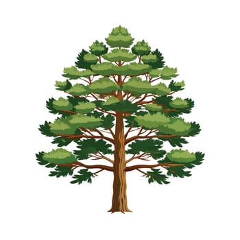 Beautiful Single Big Tree Illustration vector