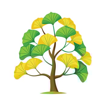 Beautiful Single Big Tree Illustration vector