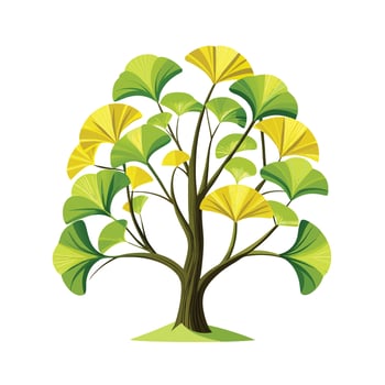 Beautiful Single Big Tree Illustration vector