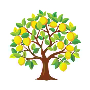 Beautiful Single Big Tree Illustration vector