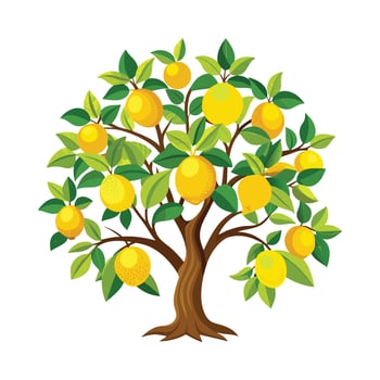Beautiful Single Big Tree Illustration vector