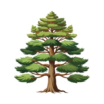 Beautiful Single Big Tree Illustration vector