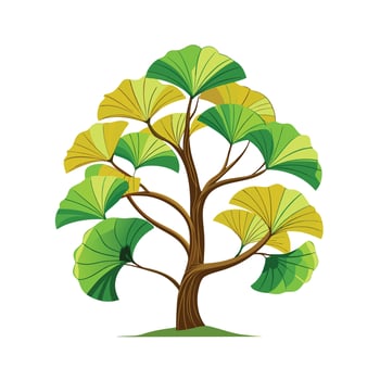 Beautiful Single Big Tree Illustration vector