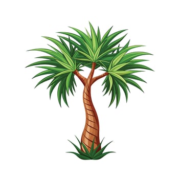 Beautiful Single Big Tree Illustration vector