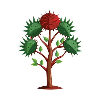 Beautiful Single Big Tree Illustration vector