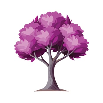 Beautiful Single Big Tree Illustration vector