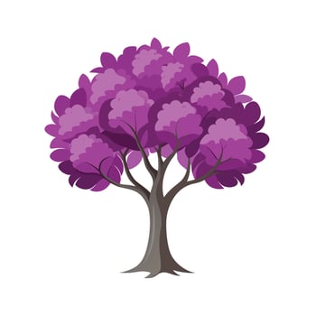 Beautiful Single Big Tree Illustration vector