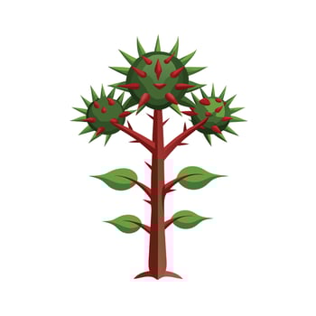 Beautiful Single Big Tree Illustration vector