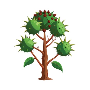 Beautiful Single Big Tree Illustration vector