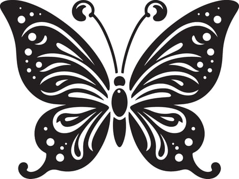Butterfly icon, Butterfly silhouette on white background vector