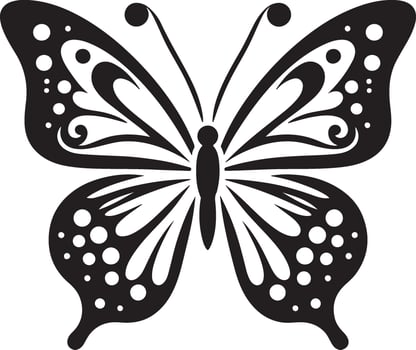 Butterfly icon, Butterfly silhouette on white background vector