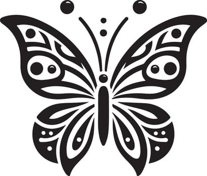 Butterfly icon, Butterfly silhouette on white background vector
