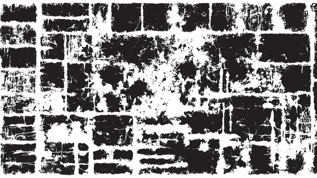 Detailed Black Monochrome Abstract Grunge Texture on White Background, Art vector