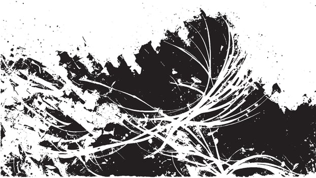Black and White Detailed Grunge Gritty Texture for Background vector