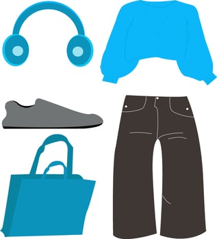 modern women's elegant clothing forms vector