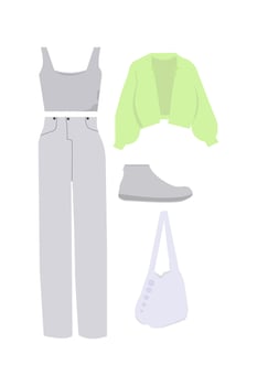 modern women's elegant clothing forms vector