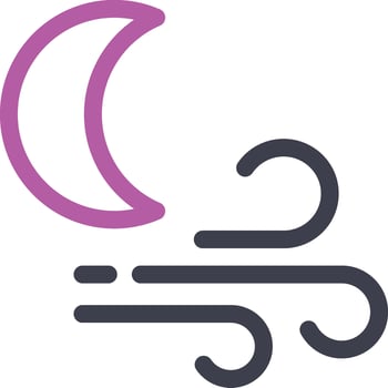Wind icon windy symbol illustration. vector