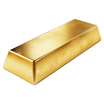 Gold bars. 3d gold bars png