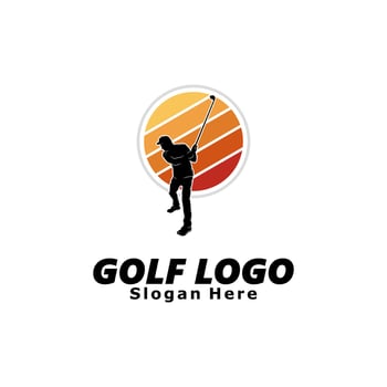 Golf logo design illustration vector
