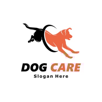 Dog Care logo design illustration vector