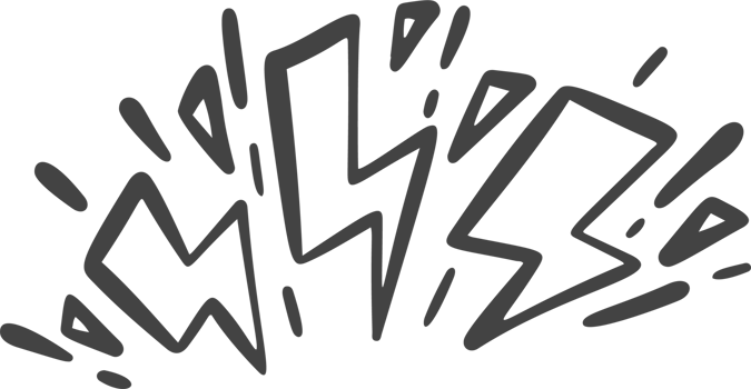 Cartoon comic bomb bang explosion effect. Burst with splashes elements. Doodle speed lines and pow cloud. Hand drawn fire lightning sketch png